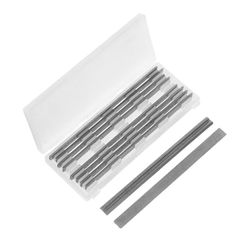 NUOBESTY 10 Stück Elektrische Planerklinge Ersatzeinsatz Von Planer Blade Handplaner Blade Ersatzklinge Für Elektrische Planer Hobel Schneidende Klinge Bankblätter Hobelklinge Silber Stahl NUOBESTY 10 Stück Elektrische Planerklinge Ersatzeinsatz Von Planer Blade Handplaner Blade Ersatzklinge Für Elektrische Planer Hobel Schneidende Klinge Bankblätter Hobelklinge Silber Stahl von NUOBESTY