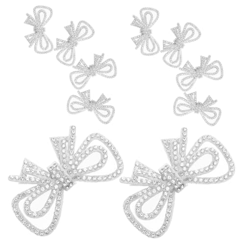 NUOBESTY 10 Stück Fliege-stoffaufnäher Funkelnde Kristallschleifenapplikationen Strass-kleid-applikation Paillettenbogenflecken Glitzer -bogen -applikationen Patches Polyester Silber NUOBESTY 10 Stück Fliege-stoffaufnäher Funkelnde Kristallschleifenapplikationen Strass-kleid-applikation Paillettenbogenflecken Glitzer -bogen -applikationen Patches Polyester Silber von NUOBESTY