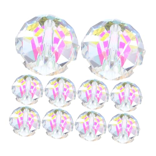 NUOBESTY 10 Stück Funkelnde Rhinestone Perlen für Diy Schmuck Armbänder Windspiele und Dekorationsprojekte von NUOBESTY
