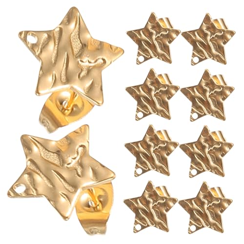 NUOBESTY 10 Stück Geometrische Ohrstecker Basis mit Löchern Ohrhänger Zubehör für Diy Schmuckherstellung Goldfarben für Projekte und Persönlichen Stil NUOBESTY 10 Stück Geometrische Ohrstecker Basis mit Löchern Ohrhänger Zubehör für Diy Schmuckherstellung Goldfarben für Projekte und Persönlichen Stil von NUOBESTY