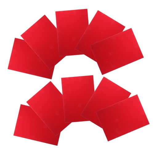 NUOBESTY 10 Stück Glitzerpapier Glitzerkartonpapier Glitzerpapier Zum Basteln Glänzendes Origami-papier Glänzendes Papier Origami-papierstreifen Roter Glitzerpapierkarton Papier Rot von NUOBESTY