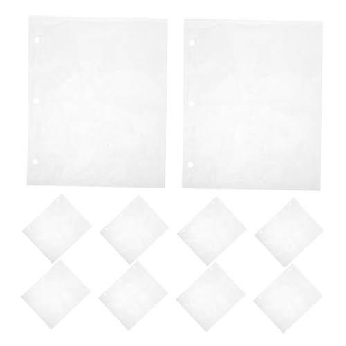 NUOBESTY 10 Stück Kartenalbum Loseblatt Kartenbinder Taschenschutz Schwarze Kartenhüllen Kartenhüllen Klare Binderhüllen Sportkartenhüllen Anime Kartenhüllen Transparent von NUOBESTY