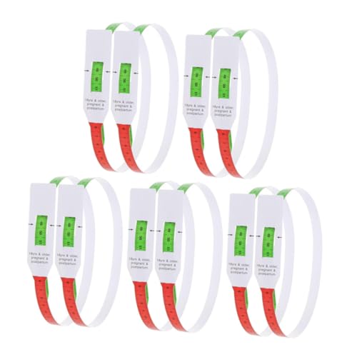 NUOBESTY 10 Stück Kopfumfang Ergonomisches Design Neugeborenen Maßband Langlebiges Material Körpermaßband Armumfang Messband Neugeborene Babyarmumfang Herrscher Maßband für den Armumfang pp von NUOBESTY