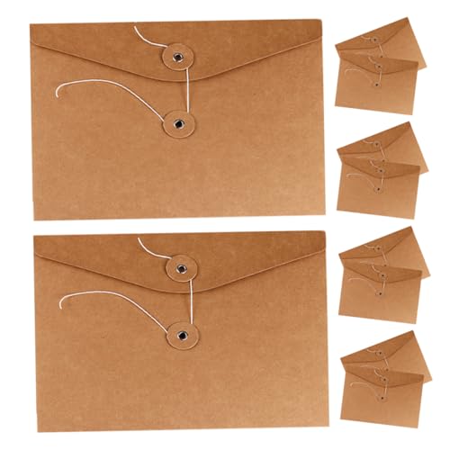 NUOBESTY 10 Stück Kraftpapier Dokumentenbeutel Robuste Aktentaschen mit Einfacher Verschlussmechanismus für Schule Büro und Archivierung Effektiver Schutz für Ihre Unterlagen NUOBESTY 10 Stück Kraftpapier Dokumentenbeutel Robuste Aktentaschen mit Einfacher Verschlussmechanismus für Schule Büro und Archivierung Effektiver Schutz für Ihre Unterlagen von NUOBESTY