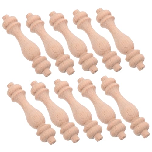 NUOBESTY 10 Stück Kürbissäulentrennwand Aus Massivem Holz Dekorativ Spindel Runden Baluster Unvollendet Innere Endstücke Aus Holz Zum Basteln Balustraden Für Den Treppeninnenraum Khaki NUOBESTY 10 Stück Kürbissäulentrennwand Aus Massivem Holz Dekorativ Spindel Runden Baluster Unvollendet Innere Endstücke Aus Holz Zum Basteln Balustraden Für Den Treppeninnenraum Khaki von NUOBESTY