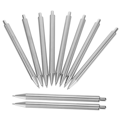 NUOBESTY 10 Stück Kugelschreiber Aus Edelstahl Schreibtischaccessoires Für Frauen Eingabestifte Stifte Für Krankenschwestern Schwarzer Metallstift Büro Stifte Silver Rostfreier Stahl NUOBESTY 10 Stück Kugelschreiber Aus Edelstahl Schreibtischaccessoires Für Frauen Eingabestifte Stifte Für Krankenschwestern Schwarzer Metallstift Büro Stifte Silver Rostfreier Stahl von NUOBESTY