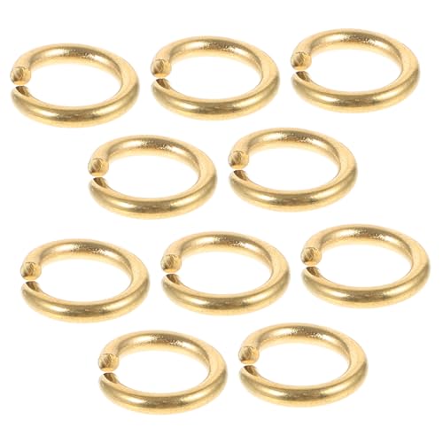 NUOBESTY 10 Stück Leder Spalt Ringe für Diy Schmuckherstellung Vielseitige Verbindungsringe für Armbänder für Handarbeiten von NUOBESTY