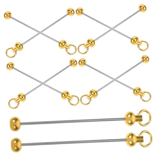 NUOBESTY 10 Stück Metall Schlüsselanhänger Stangen für Diy Schmuckgestaltung Leere Perlenfähige Schlüsselanhänger Rohlinge Langlebige und Robuste Verbindungselemente für Kreative Projekte NUOBESTY 10 Stück Metall Schlüsselanhänger Stangen für Diy Schmuckgestaltung Leere Perlenfähige Schlüsselanhänger Rohlinge Langlebige und Robuste Verbindungselemente für Kreative Projekte von NUOBESTY