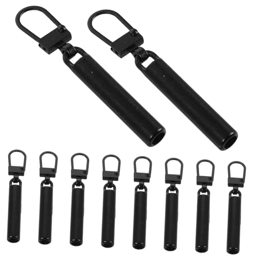 NUOBESTY 10 Stück Metall Zipper Pulls Ersatzzipper für Jacken Stiefel Rucksäcke und Taschen Einfache Montage Abnehmbares Design Reparatur von Defekten Reißverschlüssen Schwarz NUOBESTY 10 Stück Metall Zipper Pulls Ersatzzipper für Jacken Stiefel Rucksäcke und Taschen Einfache Montage Abnehmbares Design Reparatur von Defekten Reißverschlüssen Schwarz von NUOBESTY