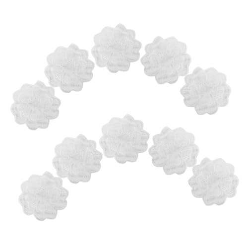 NUOBESTY 10 Stück Organza Spitzenapplikationen Selbstklebende Stoffaufnäher für Reparatur von Tüllröcken Diy Dekoration und Verschönerung von Festkleidern von NUOBESTY