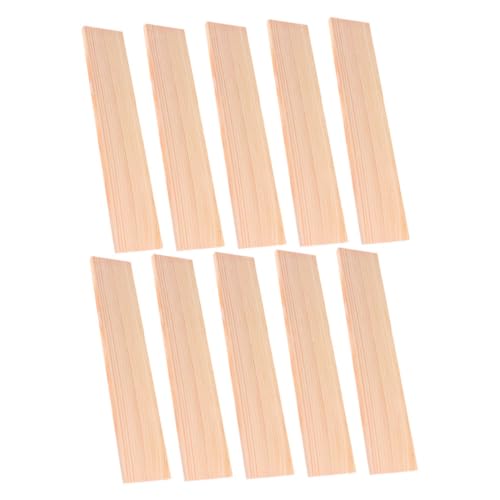NUOBESTY 10 Stück Planke Requisiten Für Studiofotografie Holzbretter Selber Machen Fotoausrüstung Unlackiertes Holzbrett Fototafel Für Bilder Unfertiges Brett Aus Holz Khaki Kiefernholz von NUOBESTY