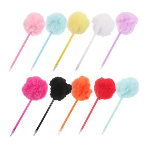 NUOBESTY 10 Stück Plüsch Pom Pom Kugelschreiber Flauschige Schreibstifte Kuscheliger Griff Bunte Kawaii Stifte für Mädchen Schüler Büro NUOBESTY 10 Stück Plüsch Pom Pom Kugelschreiber Flauschige Schreibstifte Kuscheliger Griff Bunte Kawaii Stifte für Mädchen Schüler Büro von NUOBESTY