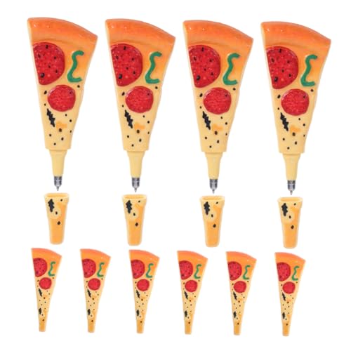 NUOBESTY 10 Stück Realistische Pizza Kugelschreiber Lustige Fast Food Schreibgeräte für Schule und Büro Kreative Schreibwaren für Erwachsene von NUOBESTY