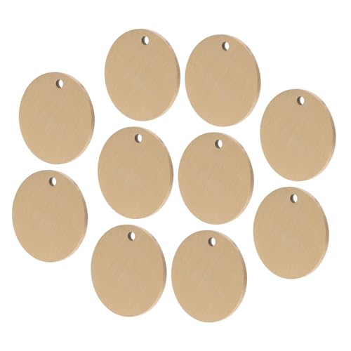 NUOBESTY 10 Stück Runde Blanko Anhänger für Schmuckherstellung Diy Etiketten mit Loch für Kreative Projekte für Industrielle und Dekorative Anwendungen NUOBESTY 10 Stück Runde Blanko Anhänger für Schmuckherstellung Diy Etiketten mit Loch für Kreative Projekte für Industrielle und Dekorative Anwendungen von NUOBESTY