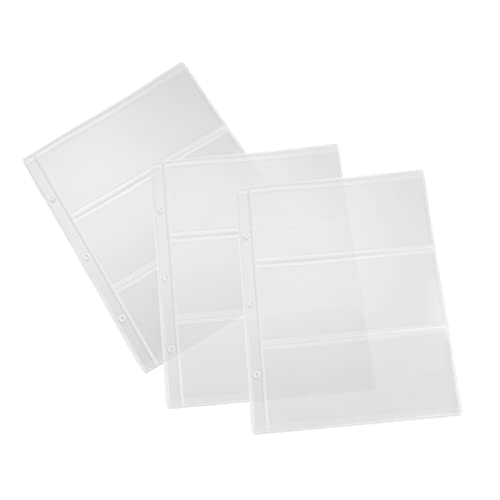 NUOBESTY 10 Stück Sammelbuch-geldbeutel Aus Pvc Mit Stempel Gestanzte Aufbewahrungstasche Für Loseblattkarten Und Scrapbooking NUOBESTY 10 Stück Sammelbuch-geldbeutel Aus Pvc Mit Stempel Gestanzte Aufbewahrungstasche Für Loseblattkarten Und Scrapbooking von NUOBESTY