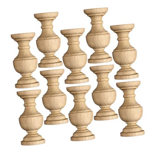 NUOBESTY 10 Stück Sideboard Dekorative Säule Dekorative Wohnaccessoires Esstisch Herzstück Balusterspindeln Aus Holz Bauernhaus Küchendekor Home Office Decor Khaki Buche NUOBESTY 10 Stück Sideboard Dekorative Säule Dekorative Wohnaccessoires Esstisch Herzstück Balusterspindeln Aus Holz Bauernhaus Küchendekor Home Office Decor Khaki Buche von NUOBESTY
