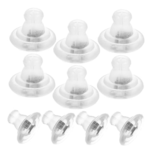 NUOBESTY 10 Stück Silikon Ohrringstopper Sichere Hypoallergene Ohrstecker Verschlüsse für Damen und Teenager für Diy Schmuck Ersatz für Ohrschmuck von NUOBESTY