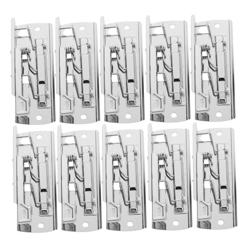 NUOBESTY 10 Stück Starke Metall Clipboard Klemmen Federbelastete Binderclips mit Hohem Halt Verstellbare Dokumentenklammer für Fotos Papiere und von NUOBESTY