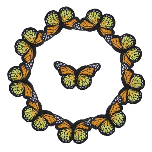 NUOBESTY 10 Stück Stickereipatches zum Aufnähen Diy Dekoration für Kleidung Rucksäcke und Mehr Strapazierfähige Stoffaufnäher für Jacken und Taschen NUOBESTY 10 Stück Stickereipatches zum Aufnähen Diy Dekoration für Kleidung Rucksäcke und Mehr Strapazierfähige Stoffaufnäher für Jacken und Taschen von NUOBESTY