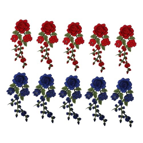NUOBESTY 10 Stück Teiliges Bestickte Blumen-applikationen Farbecht Langlebig mit Sauberem Rand zum Aufnähen Kleidung Taschen Jeans und Diy-nähprojekte Einfache Anwendung für Anfänger und NUOBESTY 10 Stück Teiliges Bestickte Blumen-applikationen Farbecht Langlebig mit Sauberem Rand zum Aufnähen Kleidung Taschen Jeans und Diy-nähprojekte Einfache Anwendung für Anfänger und von NUOBESTY