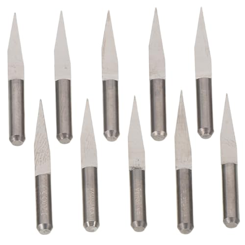 NUOBESTY 10 Stück Teiliges Cnc Holzschnitzerei Fräser Set V nut Fräswerkzeug Hartmetall Schaftfräser mit Flachem Boden für Präzises Gravieren Holzarbeiten DIY Holzgestaltung NUOBESTY 10 Stück Teiliges Cnc Holzschnitzerei Fräser Set V nut Fräswerkzeug Hartmetall Schaftfräser mit Flachem Boden für Präzises Gravieren Holzarbeiten DIY Holzgestaltung von NUOBESTY