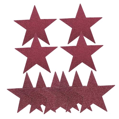NUOBESTY 10 Stück Teiliges Filmstern Papierauschnitte Glitzer Sterne Konfetti für Filmnacht Partydekoration und Klassenzimmer Wandgestaltung für Kreative Bastelprojekte von NUOBESTY