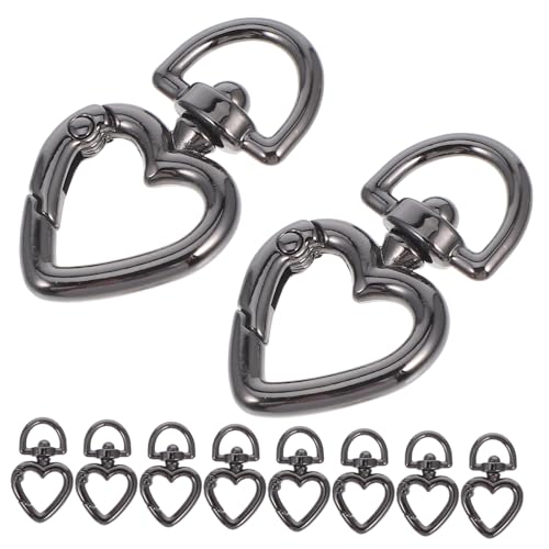 NUOBESTY 10 Stück Teiliges Herzförmiger Federhaken Karabiner Schlüsselanhänger Clip Robust und Langlebig für Diy Projekte Taschen und Schlüsselringe für Dekorationen und Alltagshilfen NUOBESTY 10 Stück Teiliges Herzförmiger Federhaken Karabiner Schlüsselanhänger Clip Robust und Langlebig für Diy Projekte Taschen und Schlüsselringe für Dekorationen und Alltagshilfen von NUOBESTY