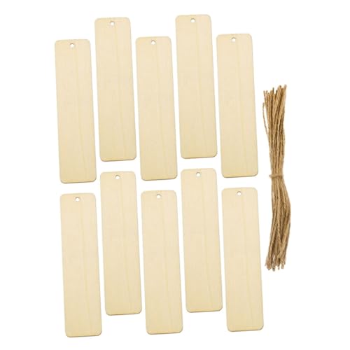 NUOBESTY 10 Stück Teiliges Holz Lesezeichen Blanko Robuste Handliche DIY Anhänger mit Vielseitig als Lesezeichen und Dekoration für Kreative Bastelprojekte und Geschenke Geeignet NUOBESTY 10 Stück Teiliges Holz Lesezeichen Blanko Robuste Handliche DIY Anhänger mit Vielseitig als Lesezeichen und Dekoration für Kreative Bastelprojekte und Geschenke Geeignet von NUOBESTY