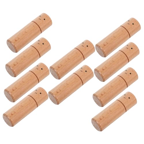 NUOBESTY 10 Stück Teiliges Holzfiguren zum Bemalen Naturbelassene Robuste Holzpuppen aus Buchenholz für Diy-basteleien Kreative Kinderbeschäftigung und Individuelle Raumdekoration von NUOBESTY
