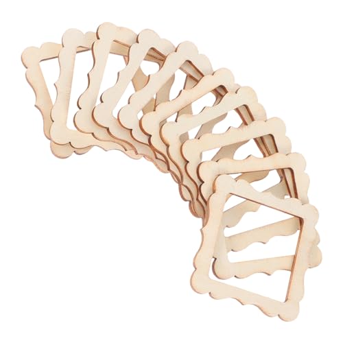 NUOBESTY 10 Stück Teiliges Holzschneider Blumenrahmen Formen für Diy Kunsthandwerk Quadratische Holzstücke für Bastelprojekte Dekorationen für Partys und Anlässe NUOBESTY 10 Stück Teiliges Holzschneider Blumenrahmen Formen für Diy Kunsthandwerk Quadratische Holzstücke für Bastelprojekte Dekorationen für Partys und Anlässe von NUOBESTY