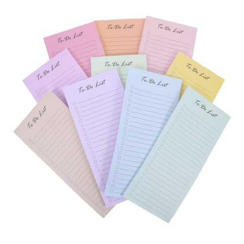 NUOBESTY 10 Stück Teiliges Kleine Haftende Notizblöcke Je Block Pastellfarbene Notizzettel Stark Klebend Wiederverwendbar für To Do Listen Einkaufs und Wochenpläne NUOBESTY 10 Stück Teiliges Kleine Haftende Notizblöcke Je Block Pastellfarbene Notizzettel Stark Klebend Wiederverwendbar für To Do Listen Einkaufs und Wochenpläne von NUOBESTY