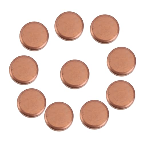 NUOBESTY 10 Stück Teiliges Kupfer Welding Blocking Caps Präzise Durchmesser Wandstärke Spezielle Wartungsabdeckung für Rohrleitungen Geeignet für Kälte Heißwasser und NUOBESTY 10 Stück Teiliges Kupfer Welding Blocking Caps Präzise Durchmesser Wandstärke Spezielle Wartungsabdeckung für Rohrleitungen Geeignet für Kälte Heißwasser und von NUOBESTY
