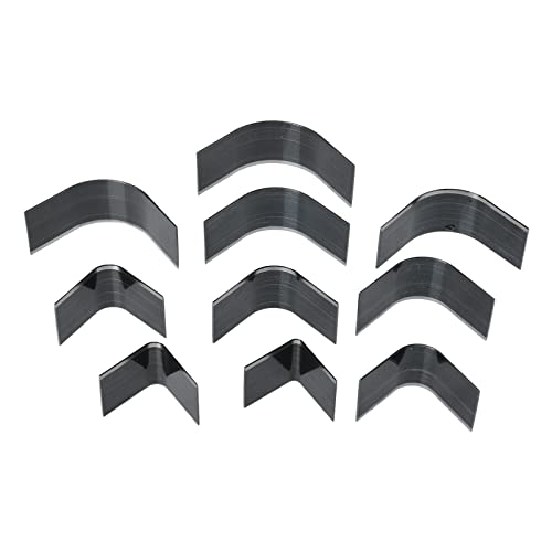 NUOBESTY 10 Stück Teiliges Lederstanzen Set Rundstahl Cutter für DIY Lederhandwerk für Geldbörsen Handtaschen Gürtel und Stabil und Langlebig für Anfänger und Profis von NUOBESTY
