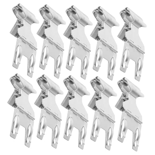 NUOBESTY 10 Stück Teiliges Metall Etikettenhalter Clips aus Verstellbare Preisschilder Klemmen für Verkaufstheke Geeignet für Bäckerei Supermarkt Einzelhandel Praktische Pop Werbeclip NUOBESTY 10 Stück Teiliges Metall Etikettenhalter Clips aus Verstellbare Preisschilder Klemmen für Verkaufstheke Geeignet für Bäckerei Supermarkt Einzelhandel Praktische Pop Werbeclip von NUOBESTY