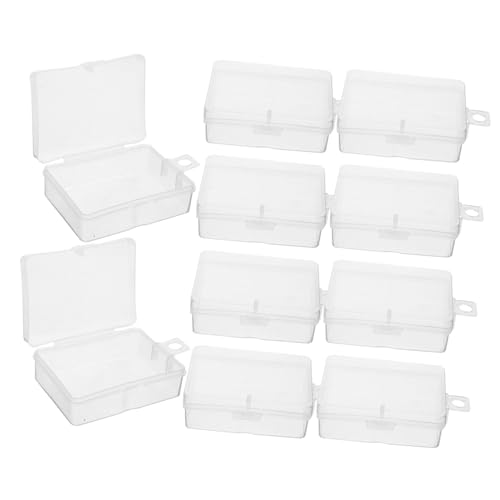 NUOBESTY 10 Stück Teiliges Mini Schmuckaufbewahrungsboxen aus Klarem mit Sicherem Verschluss Leicht Langlebig Stapelbar für Kleine Schmuckstücke Perlen und Bastelzubehör Praktischer NUOBESTY 10 Stück Teiliges Mini Schmuckaufbewahrungsboxen aus Klarem mit Sicherem Verschluss Leicht Langlebig Stapelbar für Kleine Schmuckstücke Perlen und Bastelzubehör Praktischer von NUOBESTY