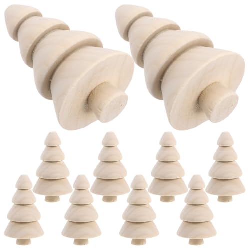 NUOBESTY 10 Stück Teiliges Mini-holz-weihnachtsbäume aus Massivem Holz Unbemalte Tischdeko zum Bemalen Stabile Diy-holzbaum-figuren für Kreative Weihnachtsbasteleien und Rustikale NUOBESTY 10 Stück Teiliges Mini-holz-weihnachtsbäume aus Massivem Holz Unbemalte Tischdeko zum Bemalen Stabile Diy-holzbaum-figuren für Kreative Weihnachtsbasteleien und Rustikale von NUOBESTY