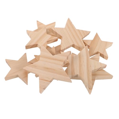 NUOBESTY 10 Stück Teiliges Naturbelassene Unbehandelte Holz Sterne zum Basteln Robuste Blanke Holzsterne in Zwei Vielseitig für DIY Dekorationen Hochzeit Party und Weihnachtsdeko NUOBESTY 10 Stück Teiliges Naturbelassene Unbehandelte Holz Sterne zum Basteln Robuste Blanke Holzsterne in Zwei Vielseitig für DIY Dekorationen Hochzeit Party und Weihnachtsdeko von NUOBESTY