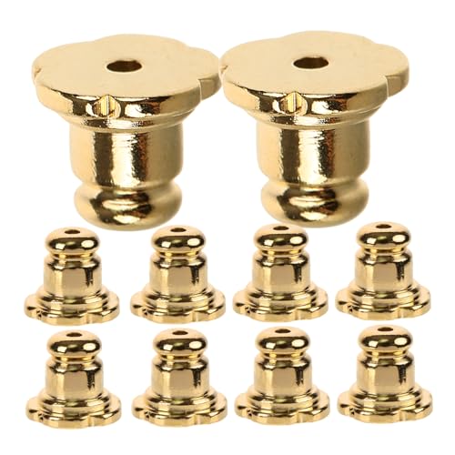 NUOBESTY 10 Stück Teiliges Ohrstecker Verschluss aus Kupferbeschichtetem Metall Langlebige Praktische Ohrring Stopper für Ohrlöcher Hautfreundlich Sicher und Bruchsicher für DIY Schmuck NUOBESTY 10 Stück Teiliges Ohrstecker Verschluss aus Kupferbeschichtetem Metall Langlebige Praktische Ohrring Stopper für Ohrlöcher Hautfreundlich Sicher und Bruchsicher für DIY Schmuck von NUOBESTY