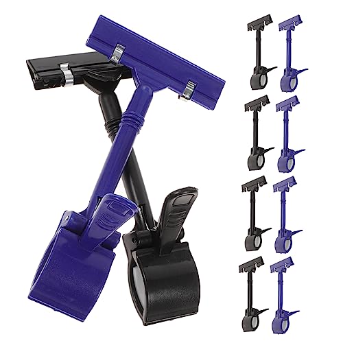 NUOBESTY 10 Stück Teiliges Preisschildhalter mit Doppelseitigen Clips Drehbar und Verstellbar Stabile Kunststoff Etikettenhalter für Verkaufsstände Supermärkte Einzelhandel und NUOBESTY 10 Stück Teiliges Preisschildhalter mit Doppelseitigen Clips Drehbar und Verstellbar Stabile Kunststoff Etikettenhalter für Verkaufsstände Supermärkte Einzelhandel und von NUOBESTY