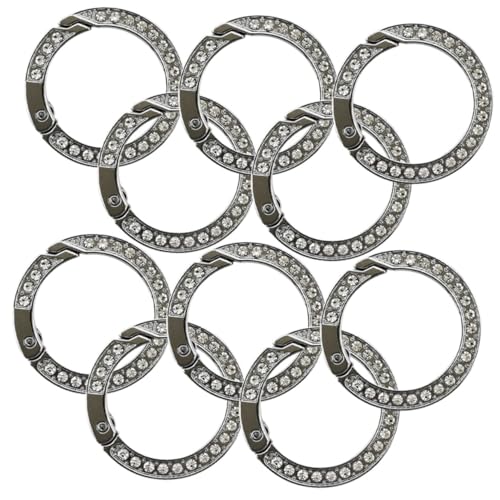 NUOBESTY 10 Stück Teiliges Runde Metall Schlüsselringe Robuste DIY Schlüsselanhänger Ringe für Autoschlüssel Lanyards und Bastelprojekte Vielseitig Verwendbar Silberfarben NUOBESTY 10 Stück Teiliges Runde Metall Schlüsselringe Robuste DIY Schlüsselanhänger Ringe für Autoschlüssel Lanyards und Bastelprojekte Vielseitig Verwendbar Silberfarben von NUOBESTY
