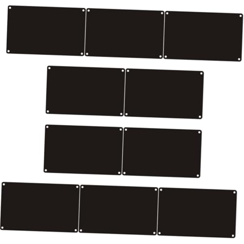 NUOBESTY 10 Stück Teiliges Schwarze Aluminium Blanko Schilder DIY Gravur Türschilder Plaketten für Büro Restaurant Dekoration NUOBESTY 10 Stück Teiliges Schwarze Aluminium Blanko Schilder DIY Gravur Türschilder Plaketten für Büro Restaurant Dekoration von NUOBESTY