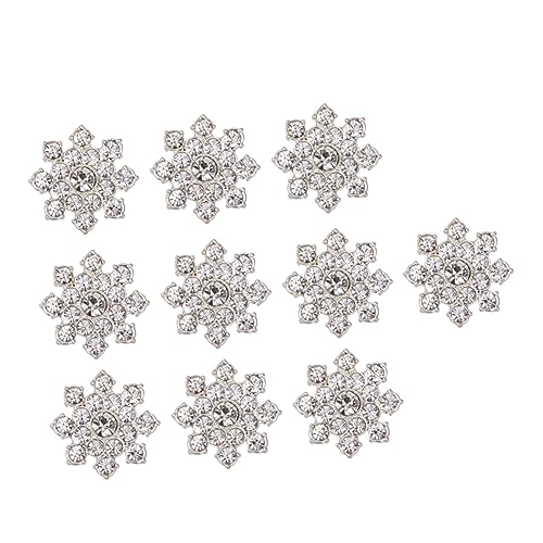 NUOBESTY 10 Stück Teiliges Strass Blüten DIY Schmuckset Legierung Handgemachte Broschen Ohrringe und Anhänger Silber für Kreative Bastelprojekte und Besondere Anlässe NUOBESTY 10 Stück Teiliges Strass Blüten DIY Schmuckset Legierung Handgemachte Broschen Ohrringe und Anhänger Silber für Kreative Bastelprojekte und Besondere Anlässe von NUOBESTY