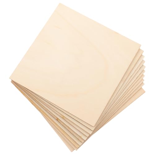NUOBESTY 10 Stück Teiliges Unbehandelter Quadratischer Holzbretter aus Hochwertigem Holz für DIY bastelarbeiten Glatte Oberfläche Handfreundlich für Kreative Holzdekoration und Handwerk NUOBESTY 10 Stück Teiliges Unbehandelter Quadratischer Holzbretter aus Hochwertigem Holz für DIY bastelarbeiten Glatte Oberfläche Handfreundlich für Kreative Holzdekoration und Handwerk von NUOBESTY
