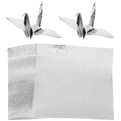 NUOBESTY Flyer 100 Blatt Einseitiges Perlmutt-origami Praktisches Origami-papier Bastelpapier Selber Machen Origami Papier Selber Machen Faltbares Papierornament Handbuch Kind Büttenpapier von NUOBESTY