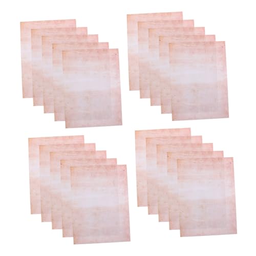 NUOBESTY 100 Blatt Antike Schreibblätter mit Bemalten Rändern Doppelseitiges Briefkopf Papier für Kalligraphie und Scrapbooking von NUOBESTY