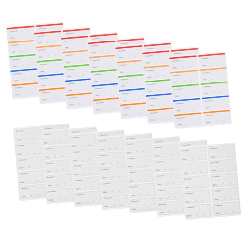 NUOBESTY 100 Blatt Wiederverwendbare Gefrierfach-etiketten Abziehbare Kühlschrank Aufkleber für Lebensmittelbehälter Temperaturbeständige Datumsaufkleber zur Organisation von Vorräten und NUOBESTY 100 Blatt Wiederverwendbare Gefrierfach-etiketten Abziehbare Kühlschrank Aufkleber für Lebensmittelbehälter Temperaturbeständige Datumsaufkleber zur Organisation von Vorräten und von NUOBESTY