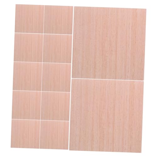 NUOBESTY 100 Blatt Wood Grain Notizpapier Würfel Selbstklebende Verschleißfeste Haftnotizen mit Hoher Klebkraft Große Kapazität für Schule Büro Zuhause für Schüler und Lehrer von NUOBESTY