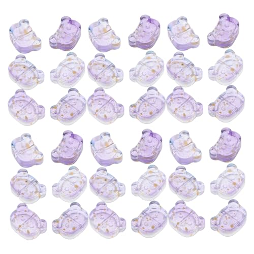 NUOBESTY 100 Stück Bär Perlen Förmige Spacer Perlen für Diy Schmuck Bastelarbeiten und Deko Geeignet für Armbänder Haargummis von NUOBESTY