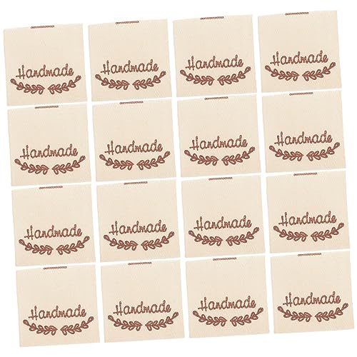 NUOBESTY 100 Stück Baumwollstoff Etiketten Handgemacht Vintage Stil Nähetiketten DIY Kleidung Namensschilder zum Annähen für Pullover Jeans Bastelprojekte NUOBESTY 100 Stück Baumwollstoff Etiketten Handgemacht Vintage Stil Nähetiketten DIY Kleidung Namensschilder zum Annähen für Pullover Jeans Bastelprojekte von NUOBESTY