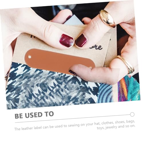 NUOBESTY 100 Stück Blanko Lederetiketten aus Synthetischem Leder mit Löchern zum Annähen Flexible Kleidungsetiketten für DIY Handarbeit Geeignet für Mützen Jeans Taschen und Stricksachen NUOBESTY 100 Stück Blanko Lederetiketten aus Synthetischem Leder mit Löchern zum Annähen Flexible Kleidungsetiketten für DIY Handarbeit Geeignet für Mützen Jeans Taschen und Stricksachen von NUOBESTY